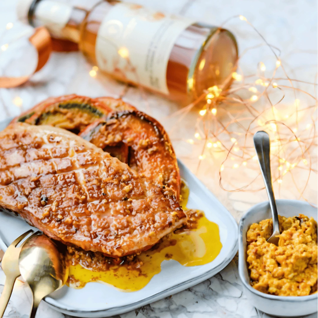 柑橘蜂蜜鴨胸佐烤南瓜