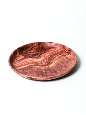 橄欖原木陽光野宴圓平盤18cm
